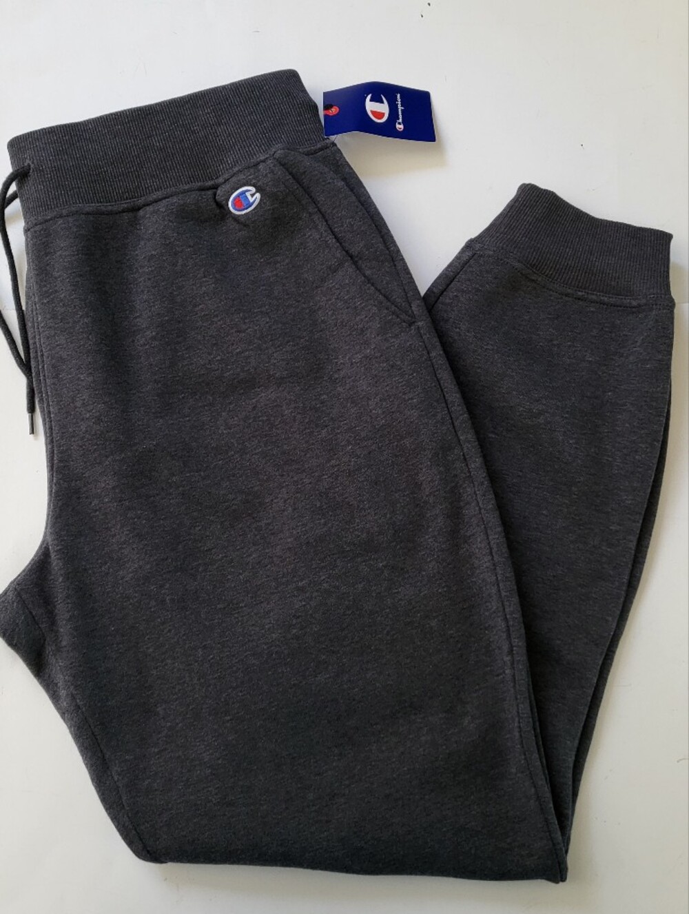 Champion Powerblend Fleece joggers sweatpants Womens Size XL Dark Gray